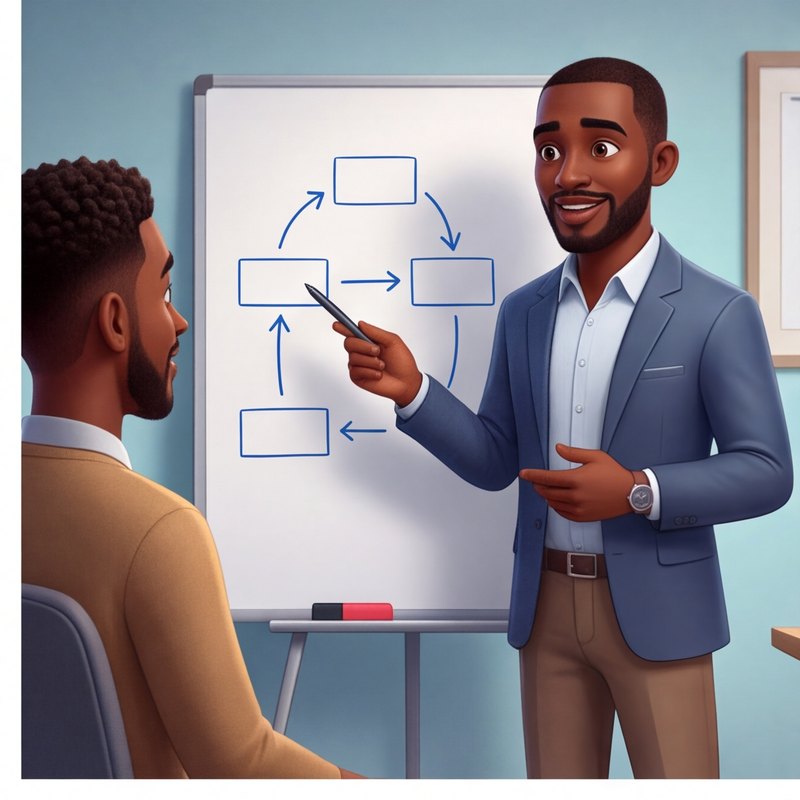 A life coach at work